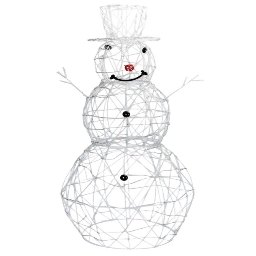 Aigostar-LED Zewnętrzna dekoracja świąteczna LED/3,6W/31/230V 6500K 90cm IP44 bałwan