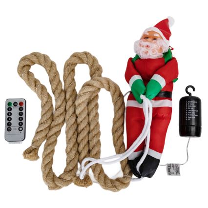 Aigostar - LED Zewnętrzna dekoracja świąteczna LED/4xAA IP44 Mikołaj na spadochronie