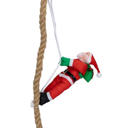 Aigostar - LED Zewnętrzna dekoracja świąteczna LED/4xAA IP44 Mikołaj na spadochronie