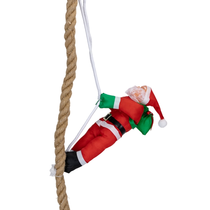 Aigostar - LED Zewnętrzna dekoracja świąteczna LED/4xAA IP44 Mikołaj na spadochronie