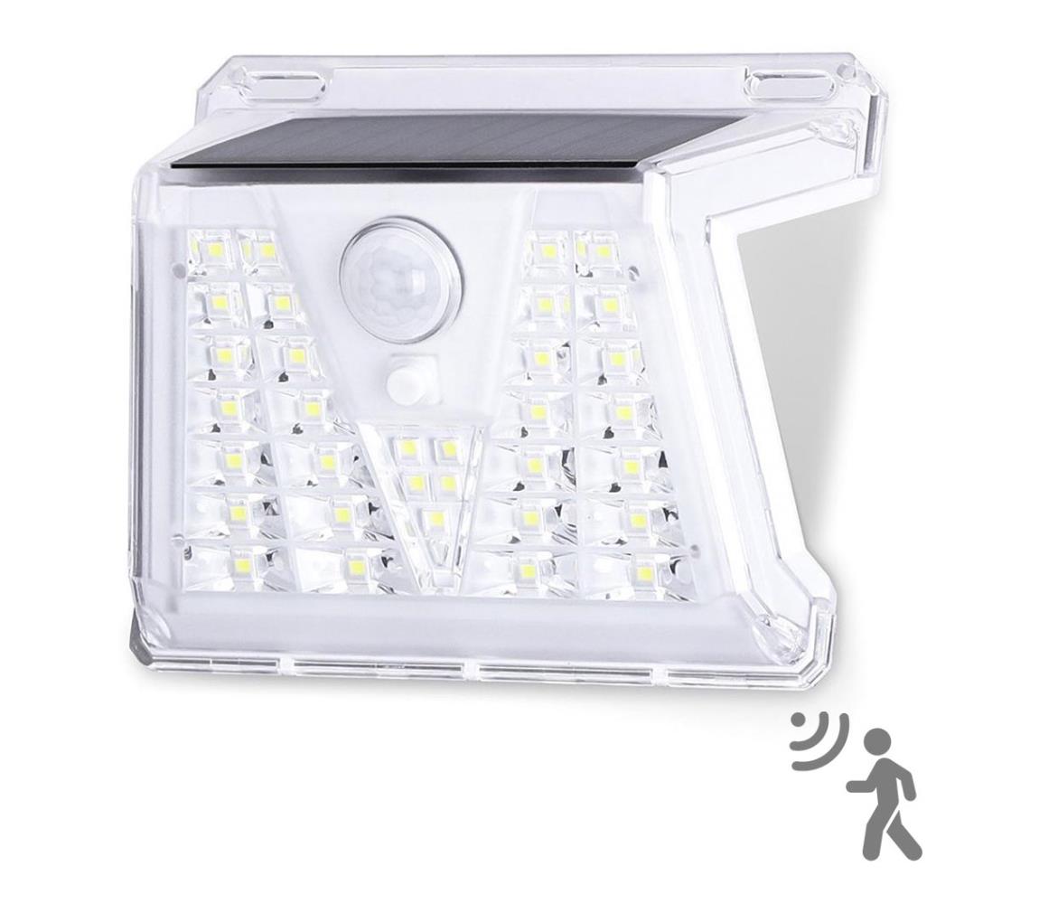 - LED Zewnętrzna lampa solarna z czujnikiem LED/1,48W/3,7V IP65