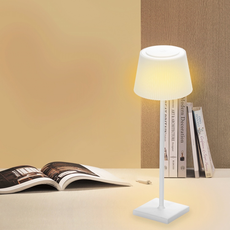 Aigostar - LED Zewnętrzna ściemnialna skumulatorowa lampa stołowaLED/4W/5V 3600mAh biała IP54