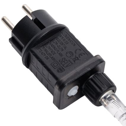 Aigostar - LED zewnętrzna dekoracja świąteczna 260xLED/8 funkcji 1,2m IP44 ciepła biała bałwan