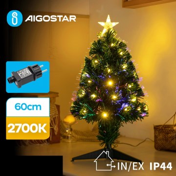 Aigostar - LED zewnętrzne bożonarodzeniowe drzewko LED/3,6W/230V 60 cm IP44 ciepła biel