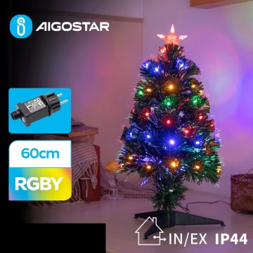 Aigostar - LED zewnętrzne bożonarodzeniowe drzewko LED/3,6W/230V 60 cm IP44 wielobarwny