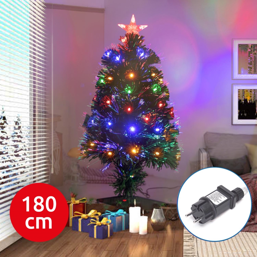 Aigostar - LED zewnętrzne bożonarodzeniowe drzewko LED/6W/230V 180 cm IP44 wielobarwny