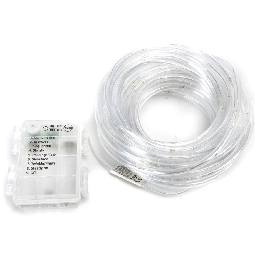Aigostar - Zewnętrzny łańcuch świąteczny LED 100xLED/8 funkcji 3xAA 10,3m IP44 wielokolorowy