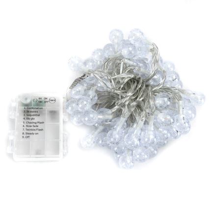 Aigostar - LED Zewnętrzne lampki świąteczne 100xLED/8 funkcji 3xAA 10,3m IP44 wielokolorowe