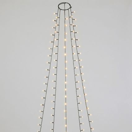 Aigostar - LED zewnętrzne lampki świąteczne 108xLED/8 funkcji 3xAA 1,8m IP44 ciepła biała