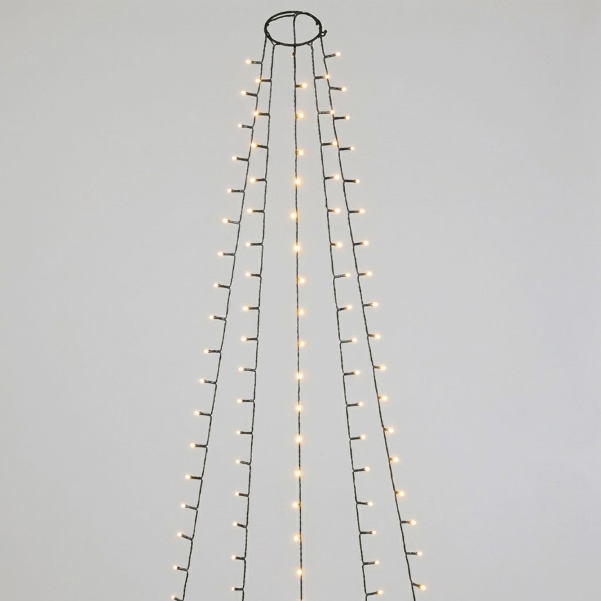 Aigostar - LED zewnętrzne lampki świąteczne 108xLED/8 funkcji 3xAA 1,8m IP44 ciepła biała