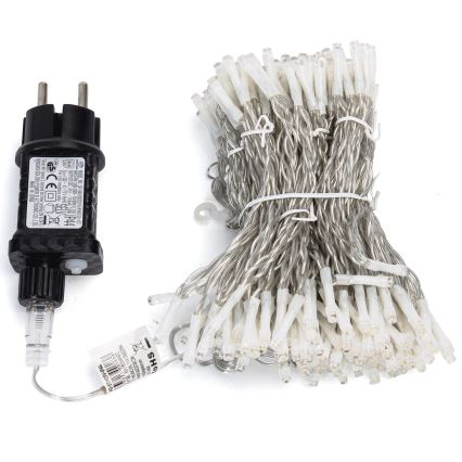 Aigostar - LED zewnętrzne lampki świąteczne 234 diody LED/8 funkcji 1,2x1,8 m IP44 ciepła biel