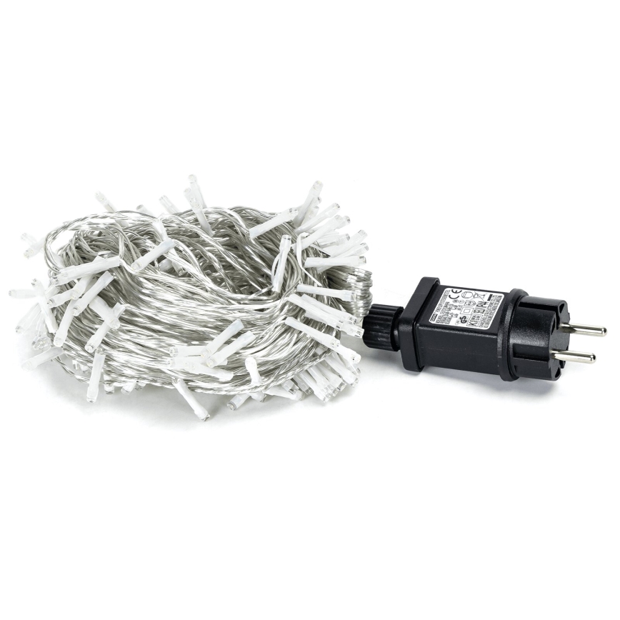 Aigostar - LED Zewnętrzny łańcuch bożonarodzeniowy 150xLED/8 funkcji 18m IP44 zimna biel