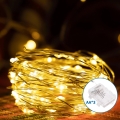 Aigostar -LED Zewnętrzny łańcuch bożonarodzeniowy 150xLED/8 funkcji 3xAA 15,3m IP44 ciepła biel