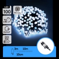 Aigostar - LED Zewnętrzny łańcuch dekoracyjny 100 diod LED / 8 trybów 10 m IP44 zimna biel