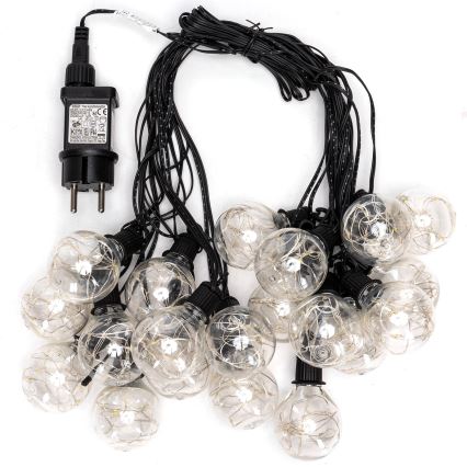 Aigostar - Girlanda świetlna LED zewnętrzna, 160 diod, 10 m, IP44, ciepła biała
