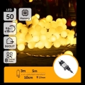 Aigostar - LED Zewnętrzny łańcuch dekoracyjny 50xLED/8 funkcji 5 m IP44 ciepła biała