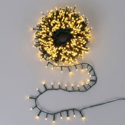 Aigostar - LED zewnętrzny łańcuch świąteczny 1000 diod LED/8 funkcji 23 m IP44 ciepła biel