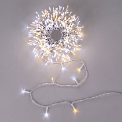 Aigostar - LED Zewnętrzny łańcuch świąteczny 100xLED/8 funkcji 13m IP44 ciepłe białe/zimne białe