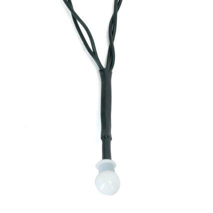 Aigostar - LED zewnętrzne lampki świąteczne 100 diod LED/8 funkcji 3xAA 10,3m IP44 ciepła biel