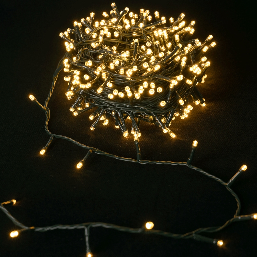 Aigostar - Zewnętrzny łańcuch świąteczny LED 100xLED/8 funkcji 3xAA 5,3 m IP44 ciepła biała