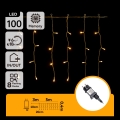 Aigostar - LED Zewnętrzny łańcuch świąteczny 100xLED/8 funkcji 5x0,4m IP44 ciepła biała