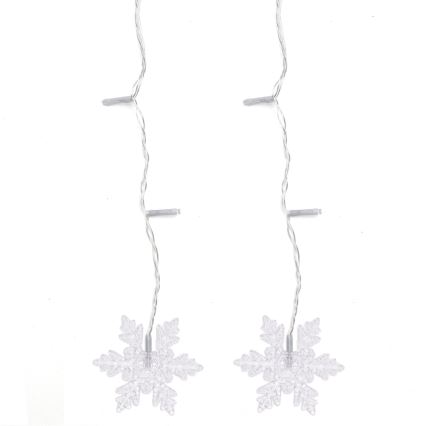 Aigostar - LED Zewnętrzny łańcuch świąteczny 120xLED/8 funkcji 3x0,7m IP44 ciepła biała + pilot zdalnego sterowania