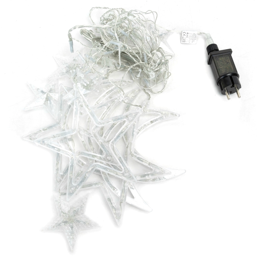 Aigostar - LED Zewnętrzny  łańcuch świetlny 120xLED/6W/230V/8 funkcji 3x0,6m IP44 zimne białe światło + pilot zdalnego sterowania