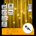 Aigostar - LED Zewnętrzny łańcuch świąteczny 120xLED/8 funkcji 3x0,7m IP44 ciepła biała + pilot zdalnego sterowania