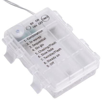 Aigostar - LED zewnętrzny łańcuch świąteczny 120xLED/8 funkcji 3xAA 3,9x1,2m IP44 wielokolorowy