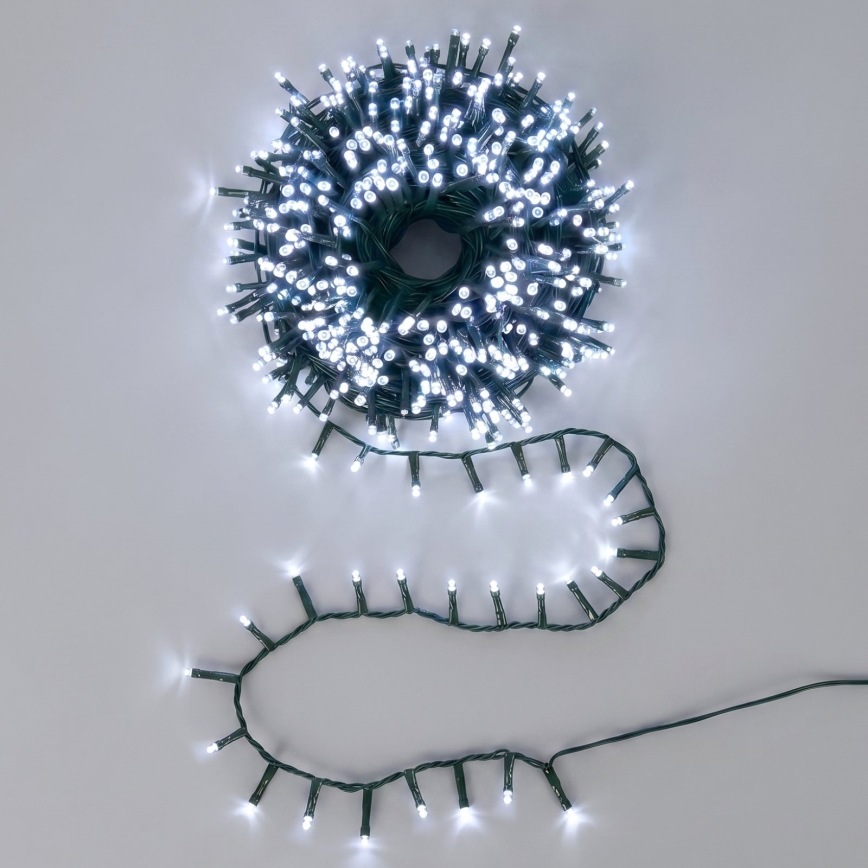 Aigostar - LED Zewnętrzny łańcuch świąteczny 1500xLED/8 funkcji 33m IP44 zimna biel