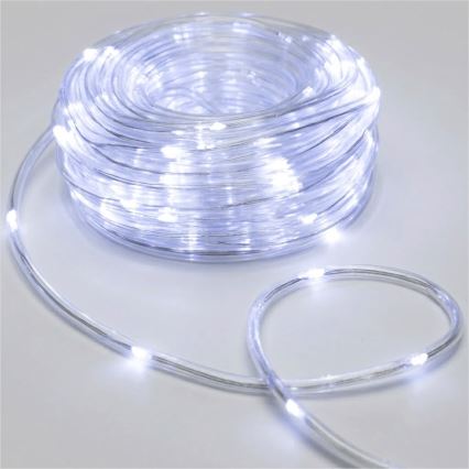 Aigostar - LED zewnętrzny łańcuch świąteczny 150xLED/8 funkcji 3xAA 15,3m IP44 zimna biel