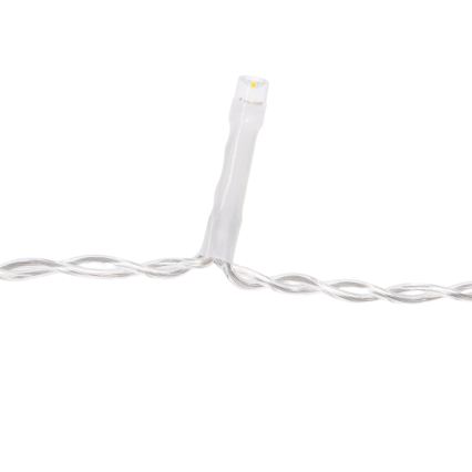 Aigostar - Zewnętrzny świąteczny łańcuch LED 156xLED/8 funkcji 3xAA 4,2x1,2m IP44 zimna biel