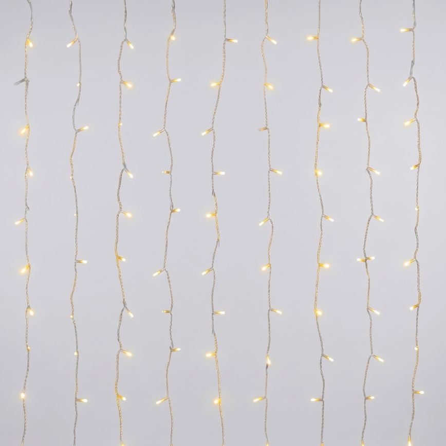 Aigostar - LED zewnętrzny łańcuch świąteczny 180 diod LED/8 funkcji 3,9x1,8m IP44 ciepła biel