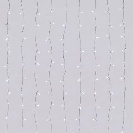 Aigostar - LED Zewnętrzny świąteczny łańcuch 192xLED/8 funkcji 3xAA 4,5x1,2m IP44 zimne białe światło