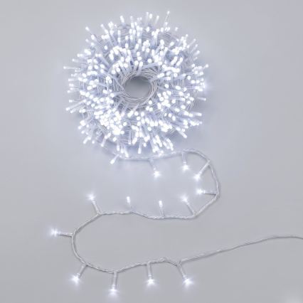 Aigostar - LED zewnętrzny łańcuch świąteczny 2000 diod LED / 8 funkcji, 103 m, IP44, zimna biel