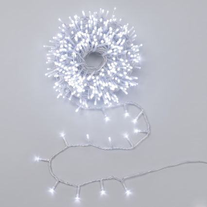 Aigostar - LED Zewnętrzny łańcuch świąteczny 200xLED/8 funkcji 13m IP44 zimna biel