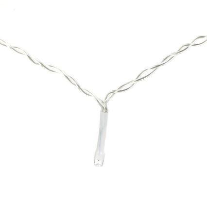 Aigostar - LED Zewnętrzny łańcuch świąteczny 200xLED/8 funkcji 3xAA 5x2m IP44 ciepła biała