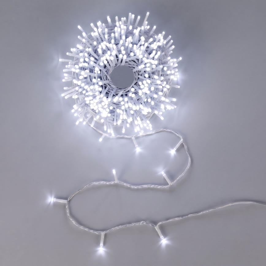 Aigostar - LED zewnętrzny łańcuch świąteczny 200xLED/8 funkcji 4xAA 20m IP44 zimna biel