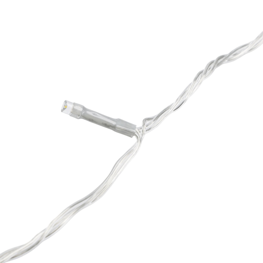 Aigostar - LED zewnętrzny łańcuch świąteczny 200xLED/8 funkcji 4xAA 20m IP44 zimna biel