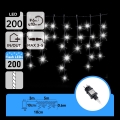 Aigostar - LED Zewnętrzny łańcuch świąteczny 200xLED 8x0,6m IP44 zimna biel