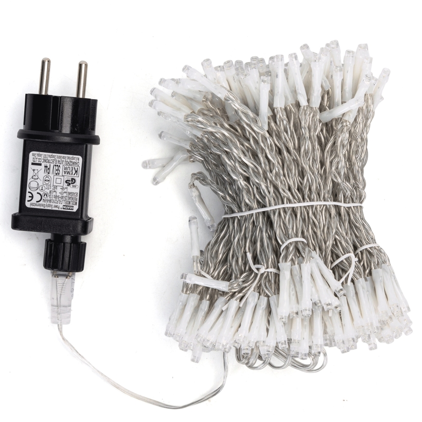 Aigostar - Lampki świąteczne LED do użytku zewnętrznego 288xLED/8 trybów 1,5x1,8 m IP44 zimna biel