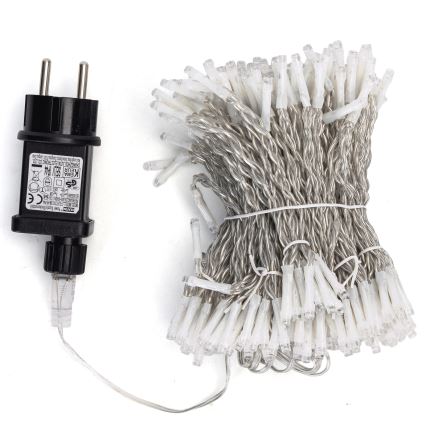 Aigostar - Zewnętrzne lampki świąteczne LED 288xLED/8 funkcji 1,5x1,8m IP44 zimne białe światło