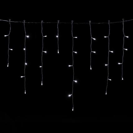 Aigostar - zewnętrzne lampki świąteczne LED 300xLED/8 funkcji 3xAA 18x0,6 m IP44 zimne białe światło