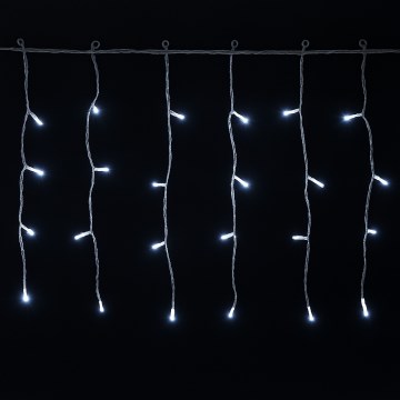Aigostar - LED Zewnętrzny łańcuch świąteczny 300xLED/6W/230V/8 funkcji 15x0,4m IP44 zimna biel