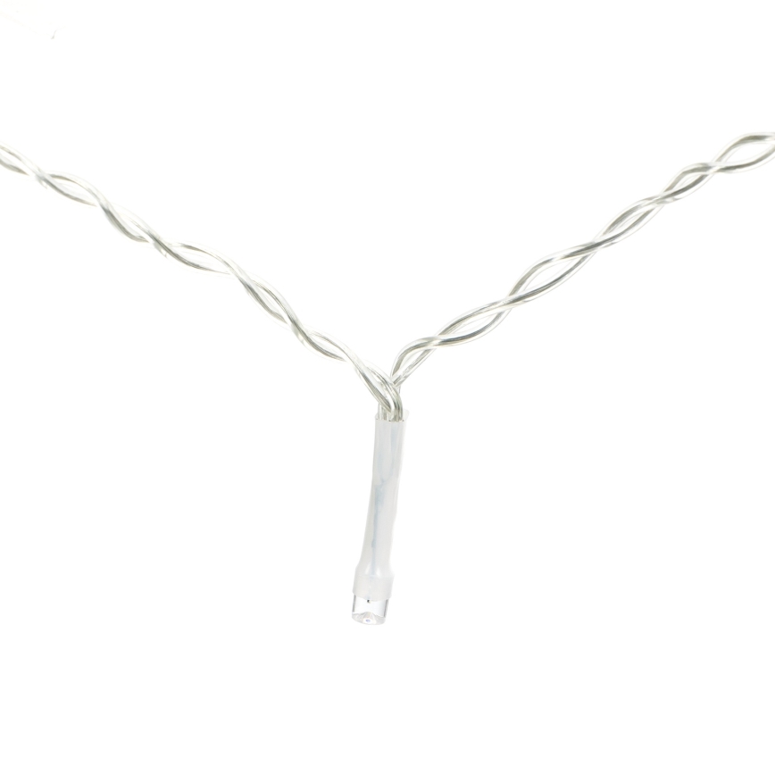 Aigostar - Zewnętrzny łańcuch świąteczny LED 300 diod / 8 funkcji, 3 x 1 m, IP44, ciepła biel + pilot zdalnego sterowania