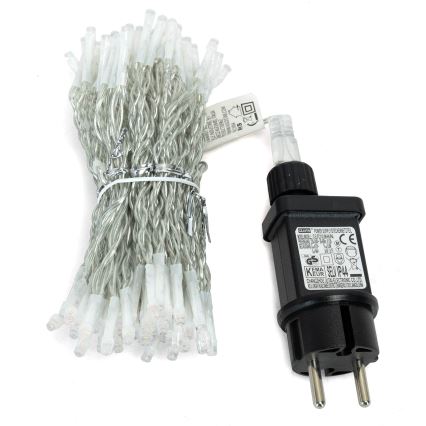 Aigostar - Zewnętrzny łańcuch świąteczny LED 300 diod / 8 funkcji, 3 x 1 m, IP44, ciepła biel + pilot zdalnego sterowania