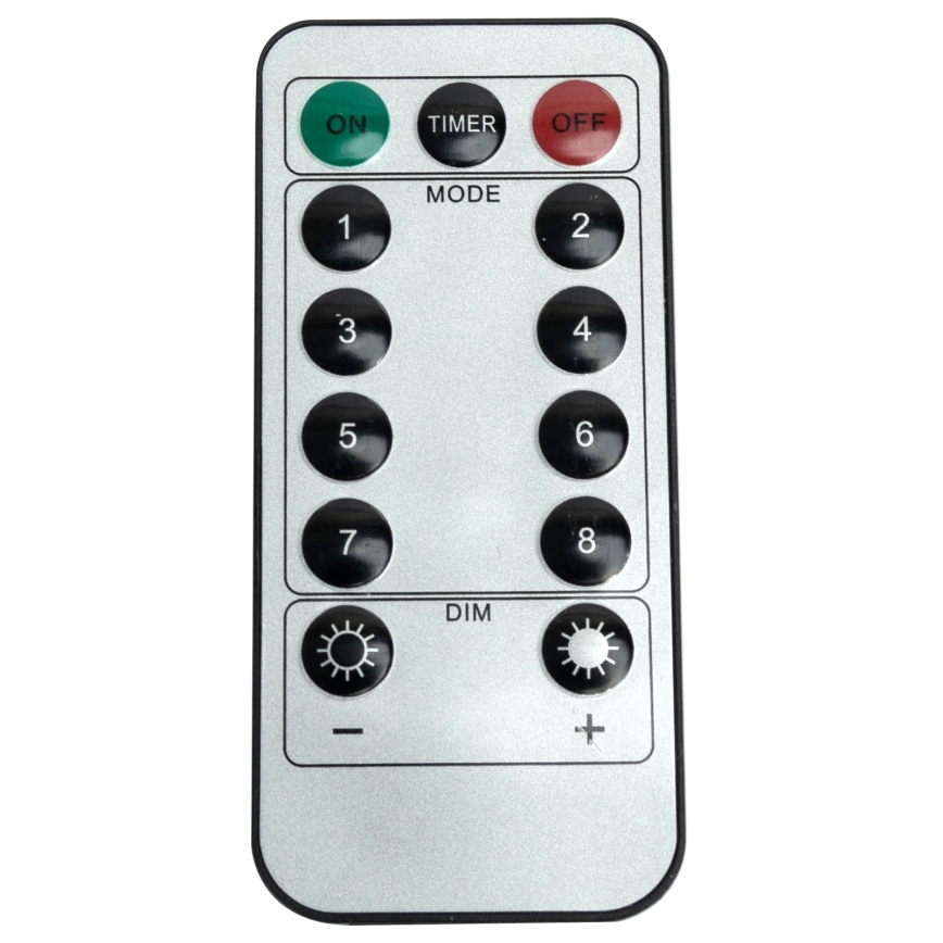 Aigostar - Zewnętrzny łańcuch świąteczny LED 300 diod / 8 funkcji, 3 x 1 m, IP44, ciepła biel + pilot zdalnego sterowania