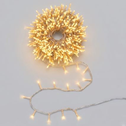 Aigostar - LED zewnętrzny łańcuch świąteczny 300xLED/8 funkcji 18m IP44 ciepła biała