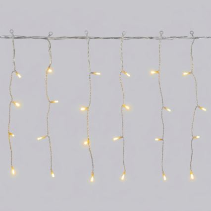 Aigostar - LED Zewnętrzny łańcuch świąteczny 300xLED/8 funkcji 18x0,4m IP44 ciepła biała