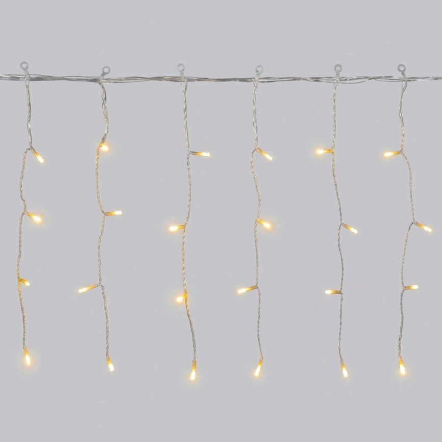 Aigostar - LED Zewnętrzny łańcuch świąteczny 300xLED/8 funkcji 18x0,4m IP44 ciepła biała